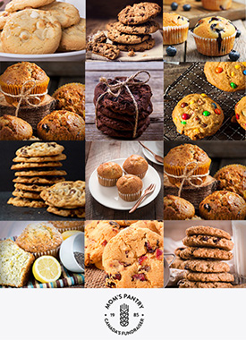 Mom's Pantry cookie dough fundraiser Canada schools 1.36kg tubs